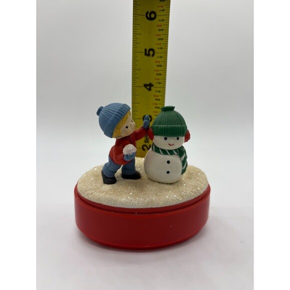 Enesco Country Cousins Scooter Musical Frosty the Snowman 1987 Music Box - Picture 2 of 5